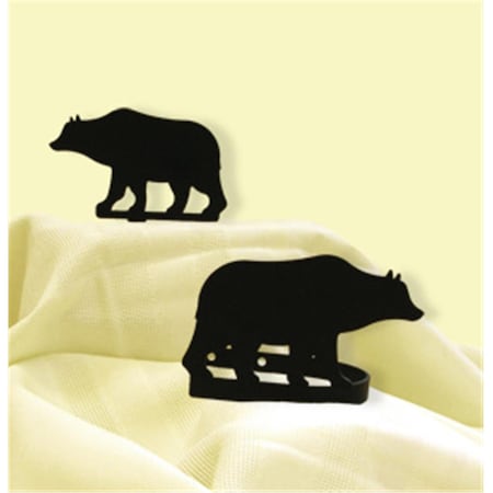 Village Wrought Iron Village Wrought Iron CUR-TB-14 Bear Tie Backs CUR-TB-14